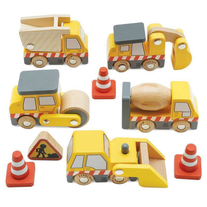 Le Toy Van Construction Set 9pcs Toddler Toy Car 2yrs+