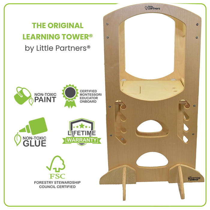 Little Partners The Original Learning Tower Natural 84(L) x 59(W) x 97(H) cm