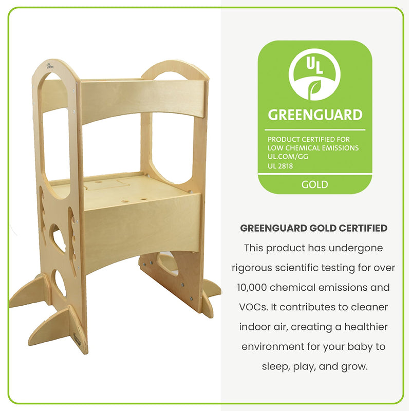 Little Partners The Original Learning Tower Natural 84(L) x 59(W) x 97(H) cm (Furniture Shipping)