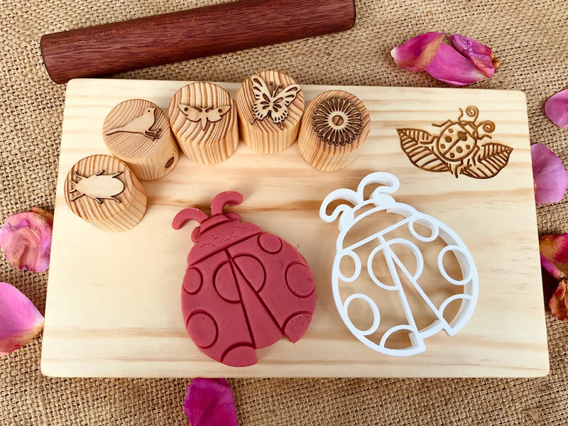 Ladybug Bio Cutter by Beadiebug Playdough Sand Toys Art and Kids for Kids 3yrs+