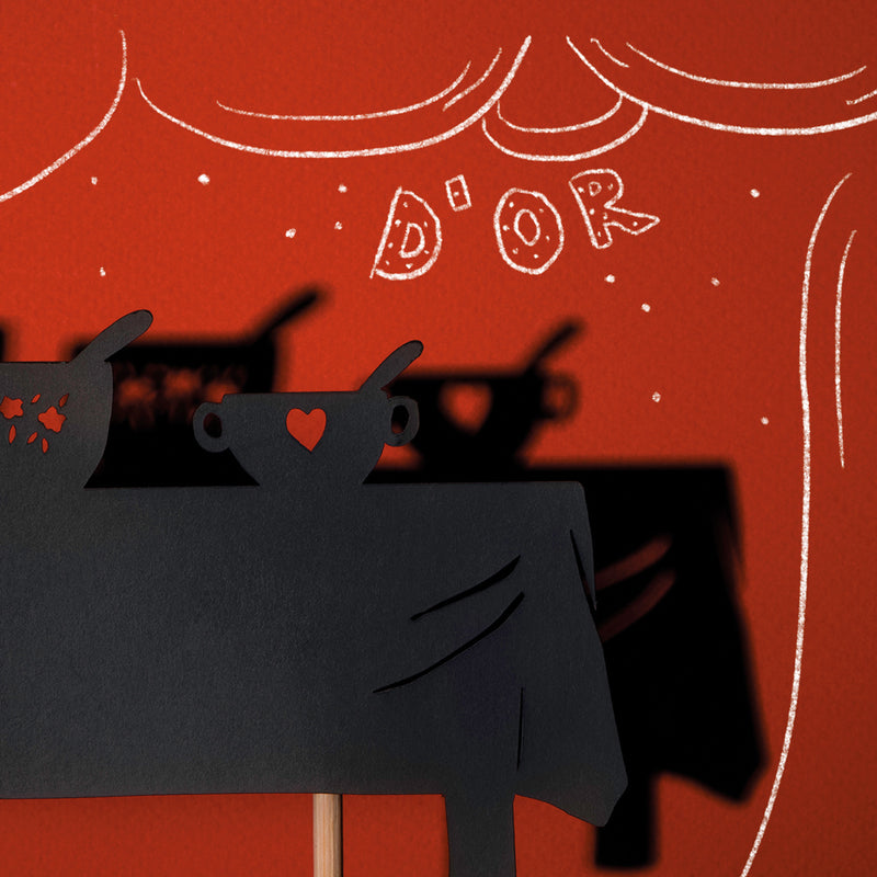 Goldilocks And The Three Bears Night Time Shadow Puppets 11pcs by Moulin Roty Pretend and Imaginative Play Gifting Idea for 3yrs+