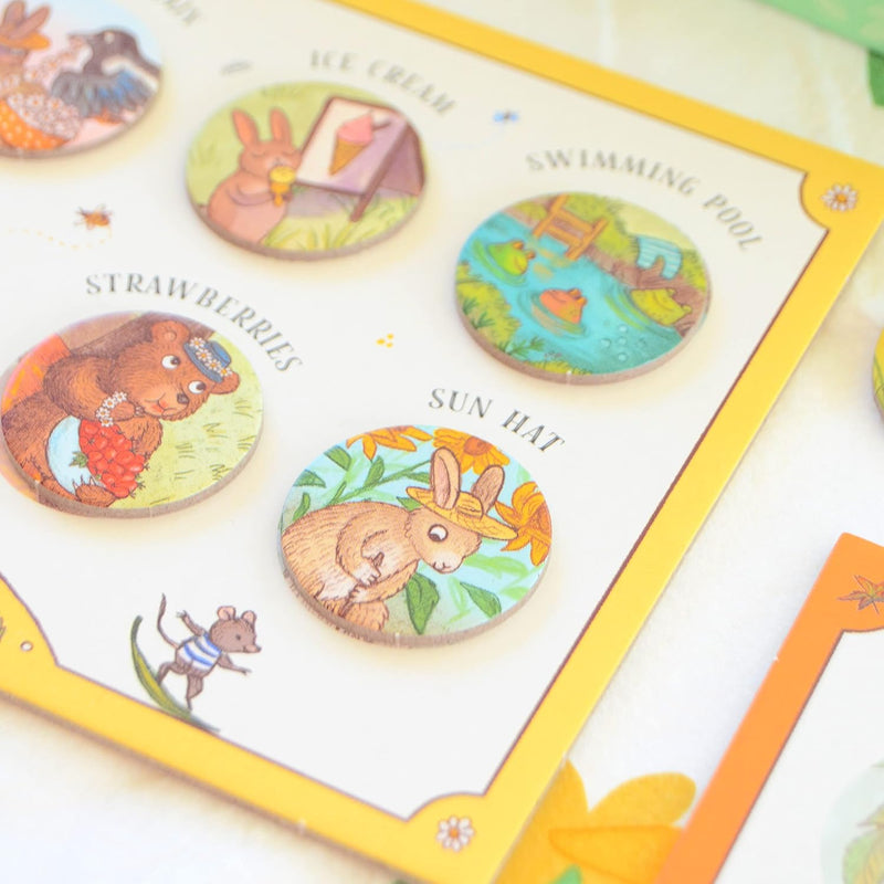 Let's Go On a Nature Hunt Matching and Memory Board Game by Freya Hartas Magic Cat 3yrs+