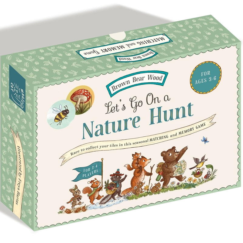 Let's Go On a Nature Hunt Matching and Memory Board Game by Freya Hartas Magic Cat 3yrs+