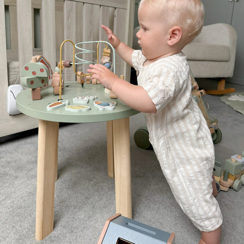 Little Farm Wooden Activity Table by Little Dutch Motor Skills Developmental Toys Farm Toys Kids Furnitures 12m+ (Bulky Shipping)