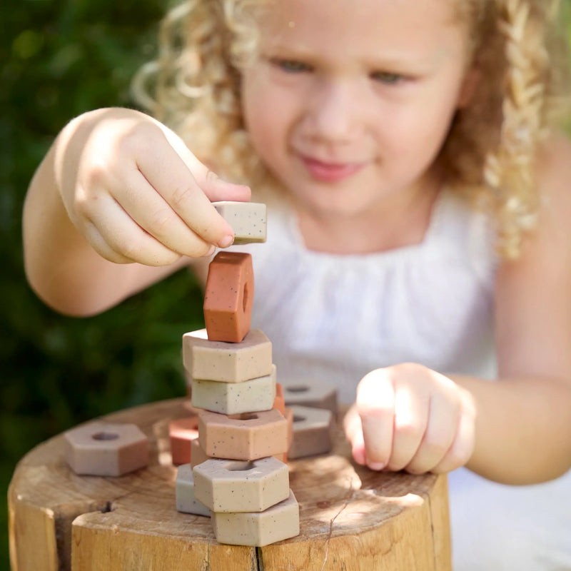 Guidecraft Little Pavers Set 60pcs Construction Building Blocks STEM Toys 2yrs+ (Clearance)