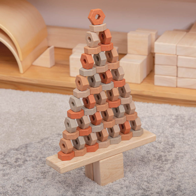 Guidecraft Little Pavers Set 60pcs Construction Building Blocks STEM Toys 2yrs+ (Clearance)