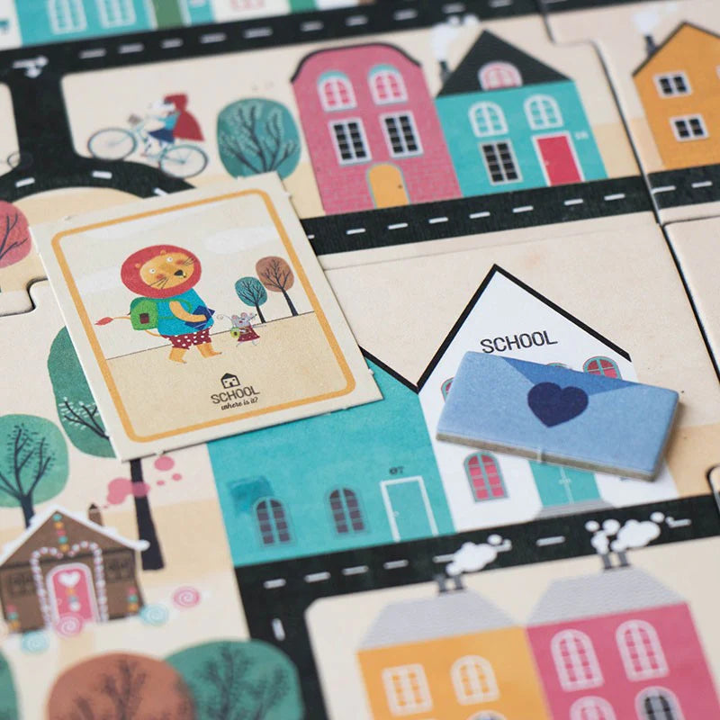 Londji Game Postman Family Board Game Find the neighbors to whom the letters belong Best Seller Gifting Idea for 3yrs+