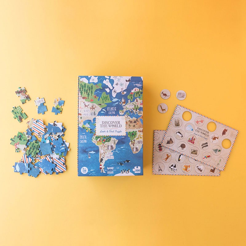 Londji Jigsaw Puzzle Discover the World 200pcs 6yrs+