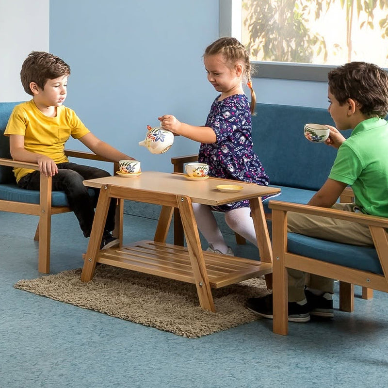 Kids Wooden Lounge Table 60 x 45 x 40 cm Kids Furniture (Furniture Shipping)