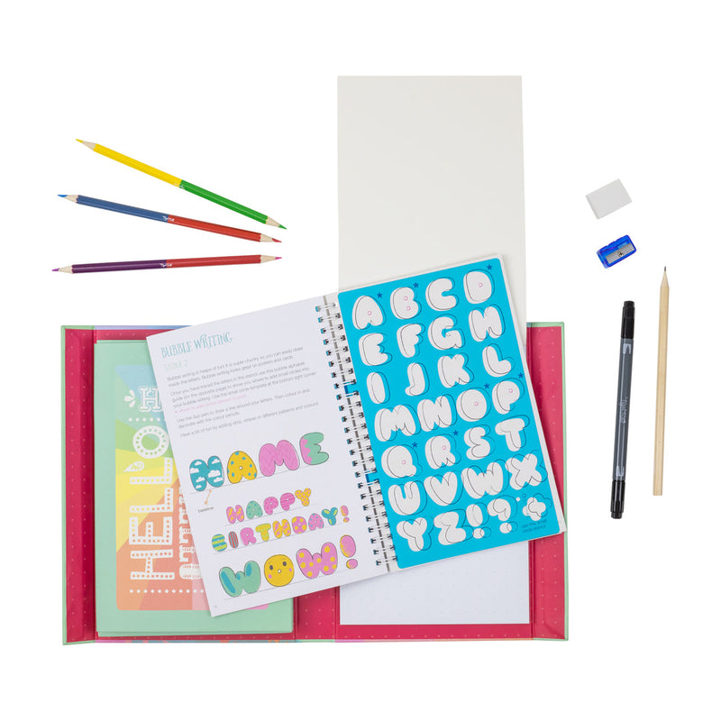 Tiger Tribe The Lovely Book of Lettering Activity Book Art and Craft for kids Clearance 7yrs+