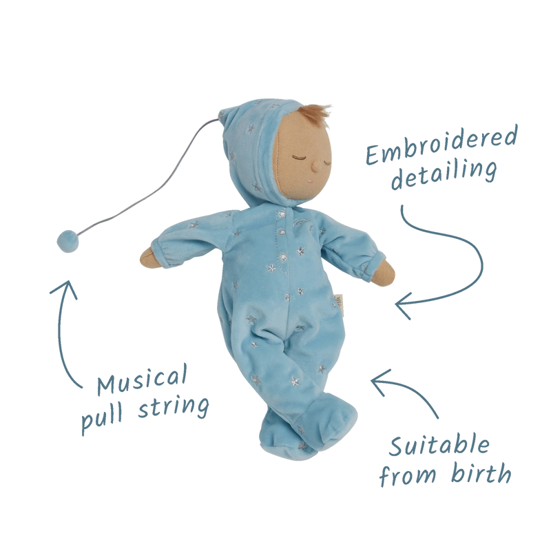 Olli Ella Leo Lullaby Dozy Dinkum BLUE Musical Doll Baby Toddler Plush Toys Baby Gifts Idea Baby Toys 0m+