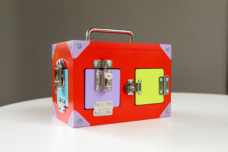 Lock Activity Box by Mamagenius by Mamagenius Motor Skills Developmental Toys for Toddlers Best Seller 3yrs+