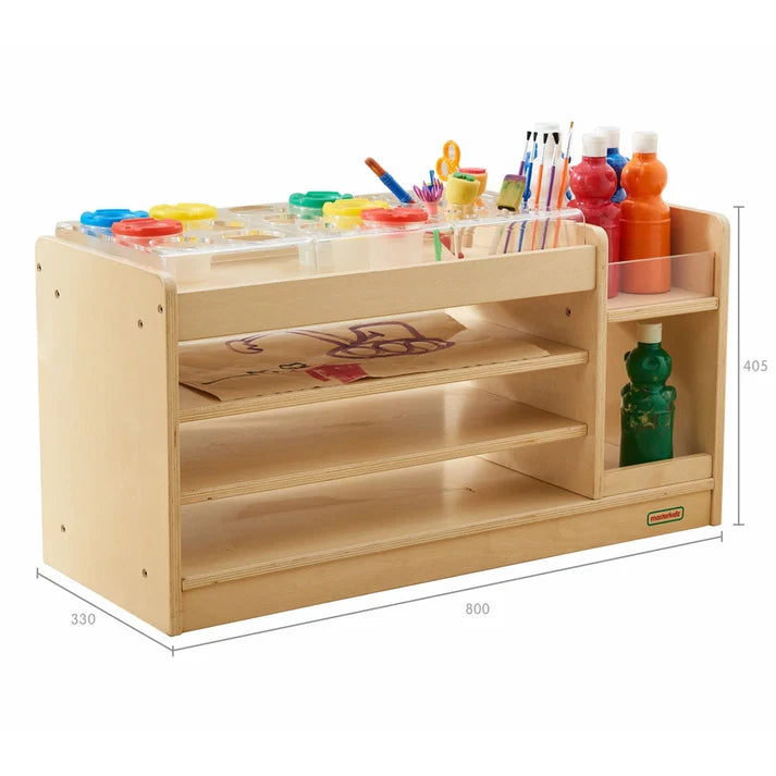 MasterKidz Craft Station Storage Shelf 80(L)x33(W)x40.5(H)cm Kids Furniture (Furniture Shipping)