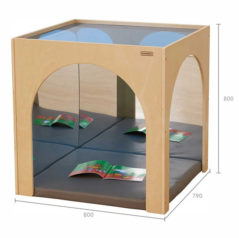 Translucent Top Quiet House Mirrored Toddler Cube by MasterKidz 79(L) x 74(W) x 80(H)cm Kids Furniture (Furniture Shipping)