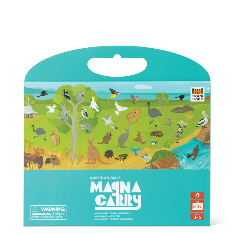Tiger Tribe Magna Carry Aussie Animals with 40 Magnets Travel Toys 3yrs+