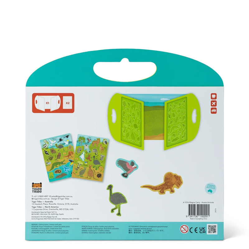 Tiger Tribe Magna Carry Aussie Animals with 40 Magnets Travel Toys 3yrs+