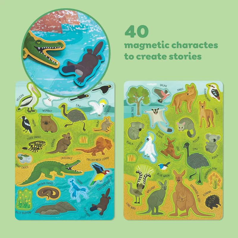 Tiger Tribe Magna Carry Aussie Animals with 40 Magnets Travel Toys 3yrs+