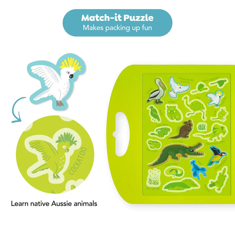 Tiger Tribe Magna Carry Aussie Animals with 40 Magnets Travel Toys 3yrs+