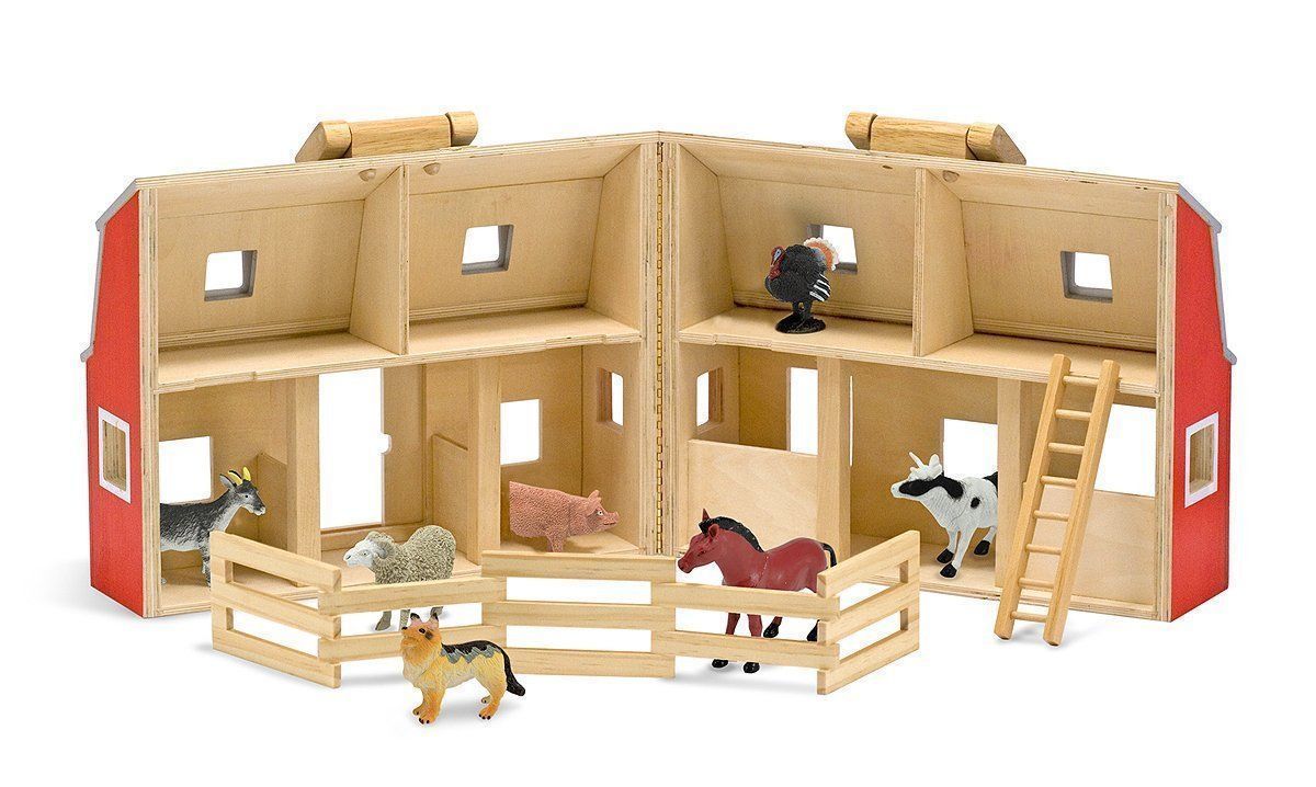 Fold And Go Barn Play Set by Melissa & Doug Farm Animal Toys Best Sell ...