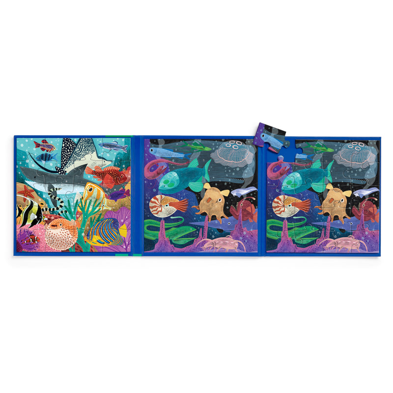 Mudpuppy 20pc Magnetic Jigsaw Puzzle Depths of Seas Ocean Travel Toys Best Seller 4yrs+