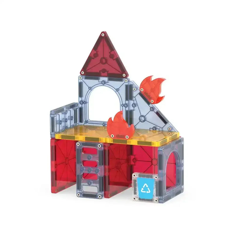 Magna Tiles Fire Rescue 27pcs Set Magnetic Tiles 3yrs+