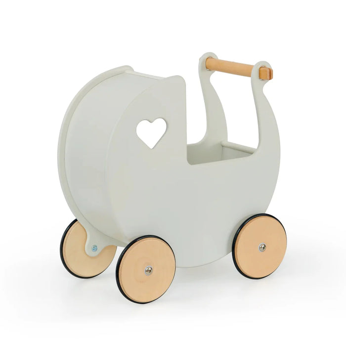 Moover Toys Classic Doll's Pram Antique White Toddler Toys 18m+