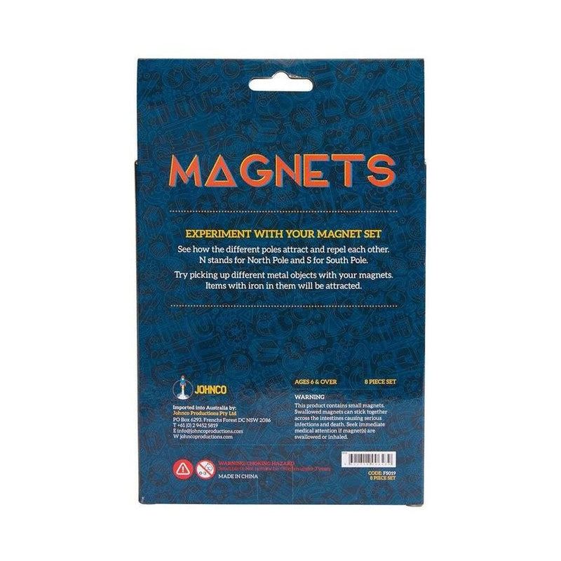 Johnco Magnetic Construction Tools Set 8pcs Early Science STEM Toys Best Seller 6yrs+
