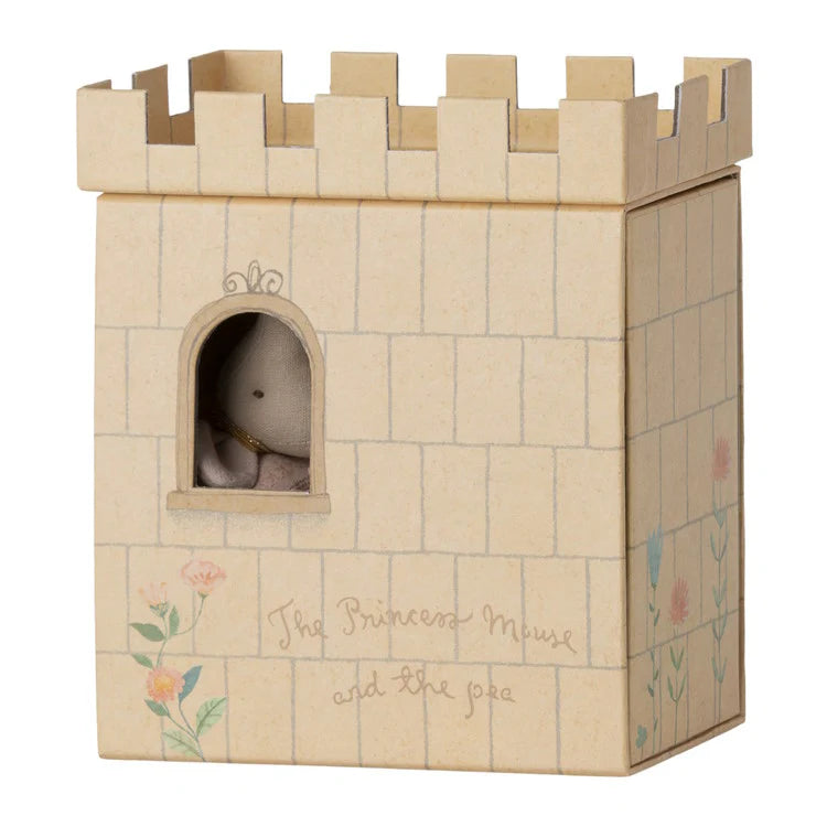 Maileg Mouse Princess and The Pea in A Castle with Mattresses Pretend & Imaginative Play Gift Idea for 3yrs+