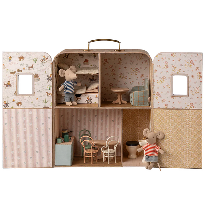Maileg SuitCasa Portable House Pretend & Imaginative play Gift Ideas for 3yrs+