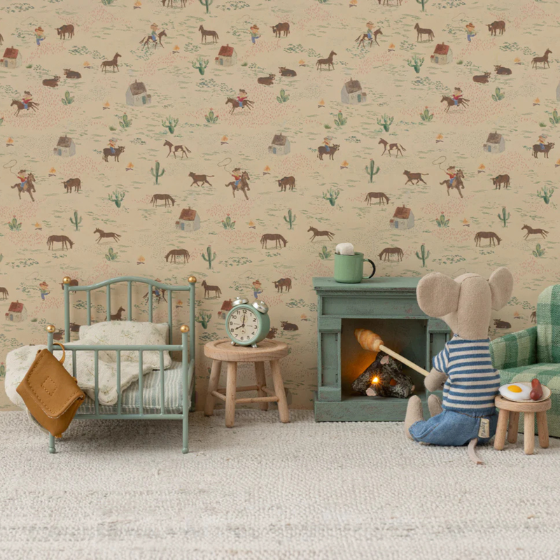 Maileg Vintage Mouse Single Bed Mint Gifting Idea for 3yrs+