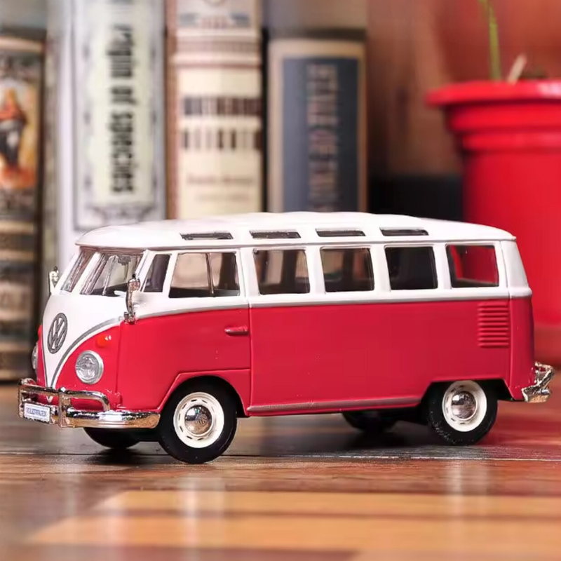 Maisto Build it Yourself 1963 Volkwagen Samba Toy Van Metal Travel Toys Car Gift Idea for 8yrs+