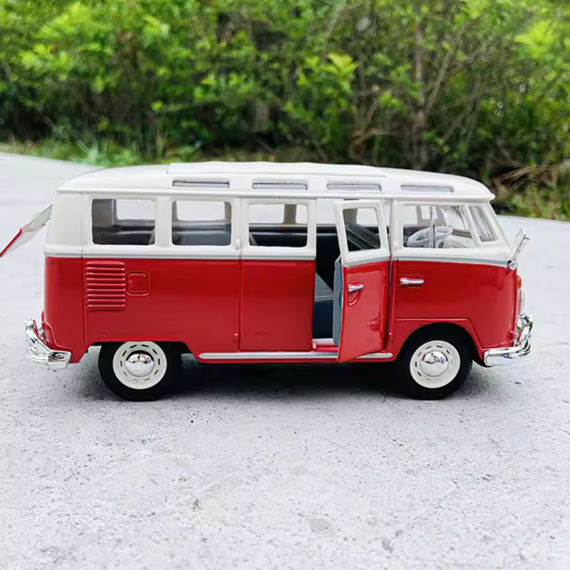 Maisto Build it Yourself 1963 Volkwagen Samba Toy Van Metal Travel Toys Car Gift Idea for 8yrs+