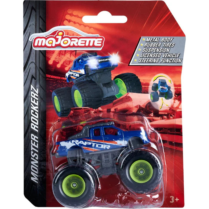 Majorette Monster Rockerz Vehicle 1pc 6 Designs Metal Travel Toys Car Gift Idea for 3yrs+