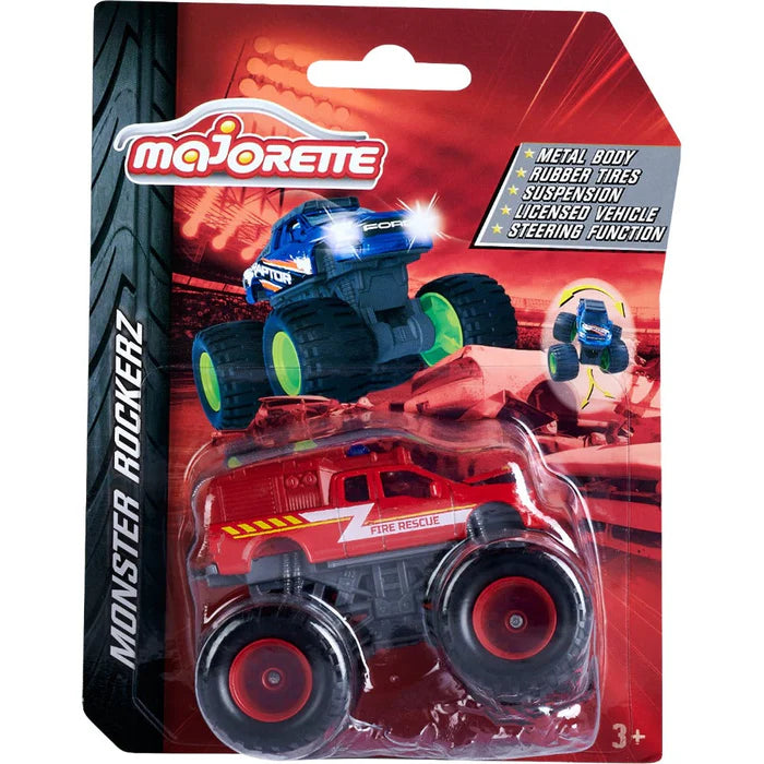 Majorette Monster Rockerz Vehicle 1pc 6 Designs Metal Travel Toys Car Gift Idea for 3yrs+