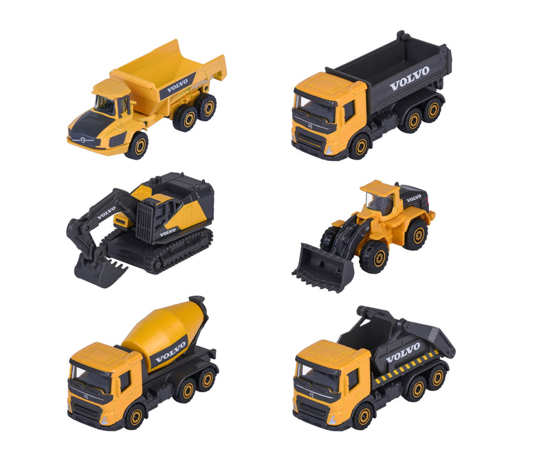 Majorette Volvo Construction Premium Vehicles 1pcs Assorted Metal Travel Toys Car Gift Idea for 3yrs+