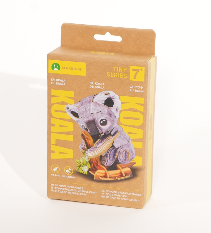 Makebug Koala 3D Craft Paper Puzzle for 7yrs+