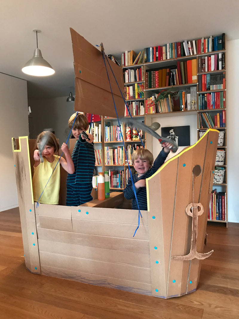 Makedo Explore 50pcs Small Cardboard Construction Set Art and craft for kids STEM Toys Best Seller Eco Friendly Gifting Idea for 5yrs+