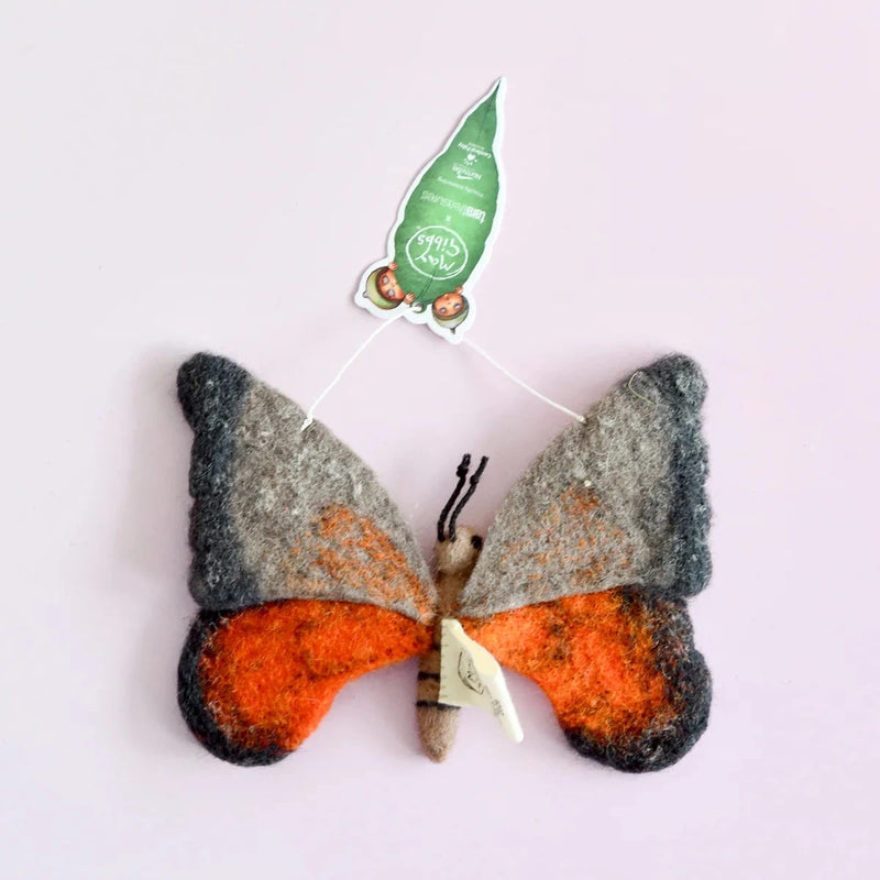 Tara Treasures Felt May Gibbs Gumnut Babies Orange Butterfly Ornament Australian Author Classic Story Pretend & Imaginative Play Toys 3yrs+