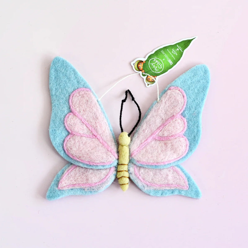 Tara Treasures Felt May Gibbs Gumnut Babies Pastel Butterfly Ornament Australian Author Classic Story Pretend & Imaginative Play Toys 3yrs+