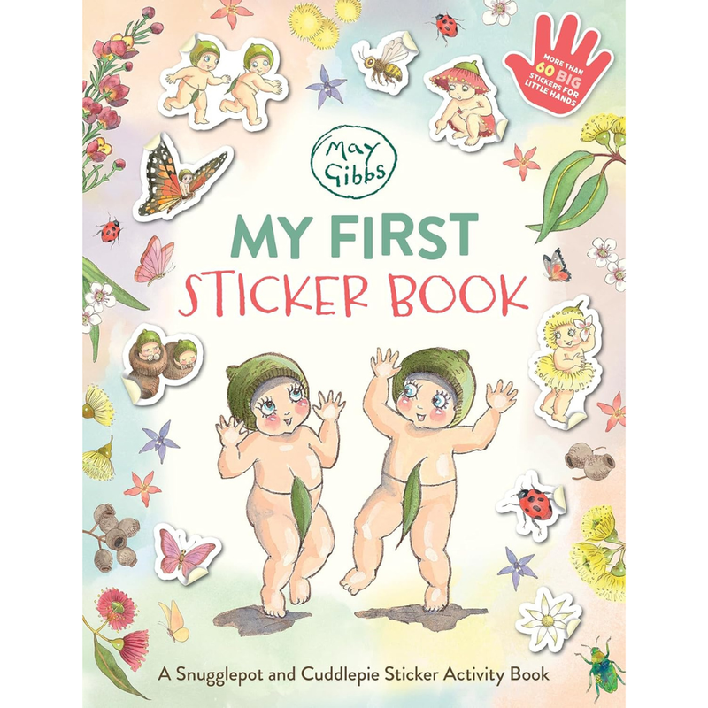 May Gibbs My First Sticker Book with 60 Big Stickers (Paperback) by May Gibbs Kids Sticker Activity Book Travel Toys