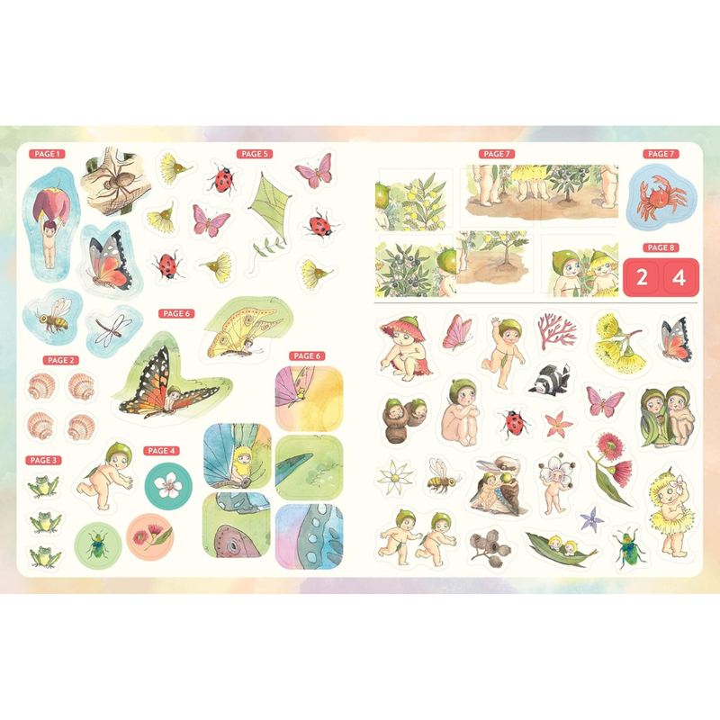 May Gibbs My First Sticker Book with 60 Big Stickers (Paperback) by May Gibbs Kids Sticker Activity Book Travel Toys