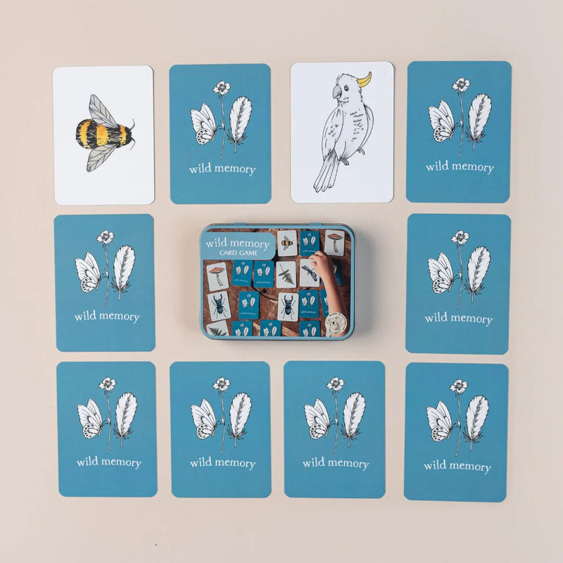 Wild Memory Card Games for kids Nature Outdoor Travel Toys 3yrs+