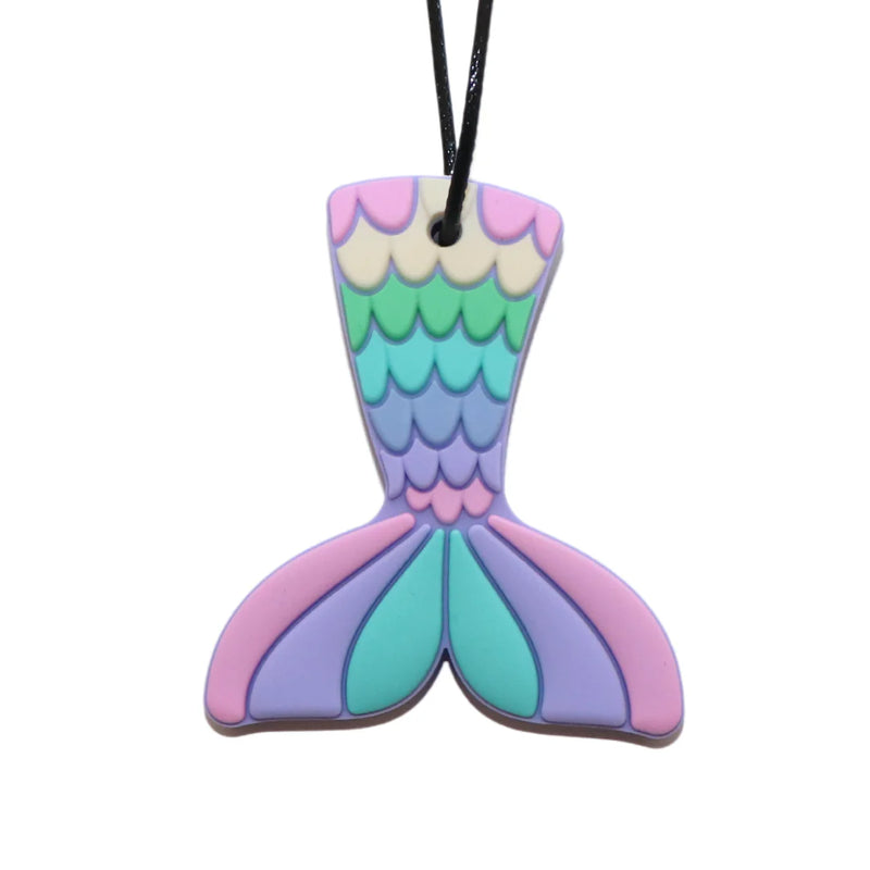 Jellystone Silicone Pendant Mermaid Tail Medium Chew Necklace Best Seller 3yrs+