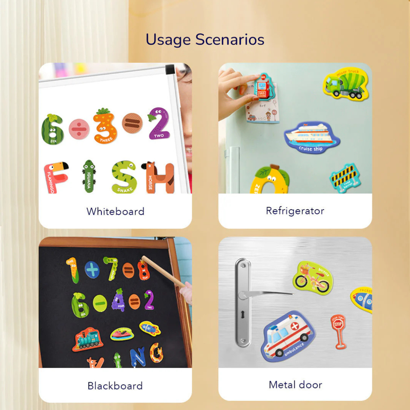 Mideer Magnetic Animals Letters Magnets 26pcs Early Phonics Literacy 3yrs+