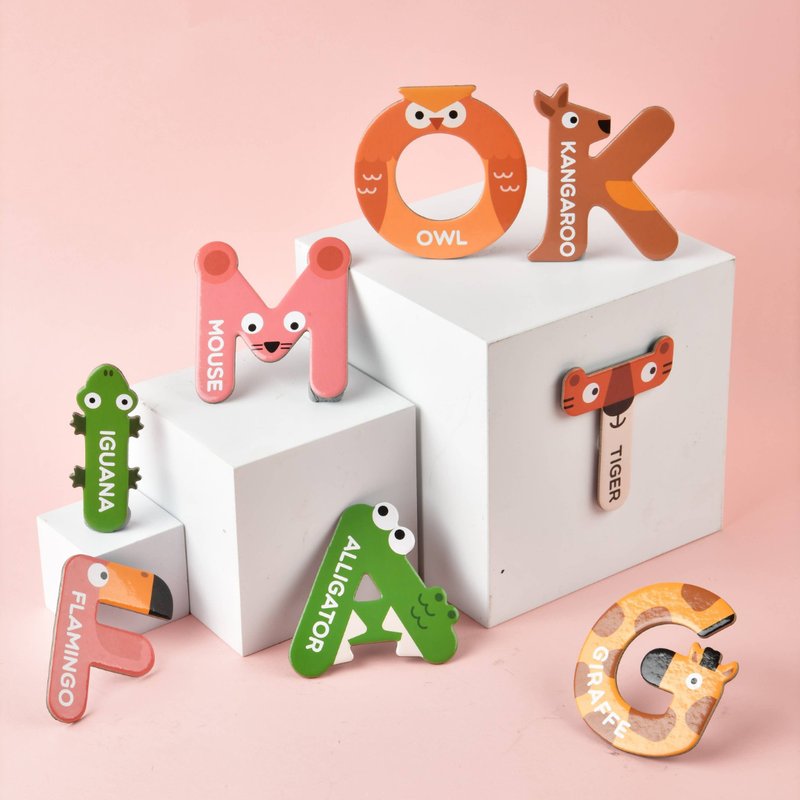 Mideer Magnetic Animals Letters Magnets 26pcs Early Phonics Literacy 3yrs+