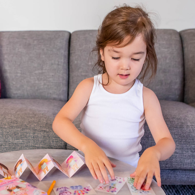 Tiger Tribe Mini Transfer Magic Flower Fairies art and craft for kids 3yrs+