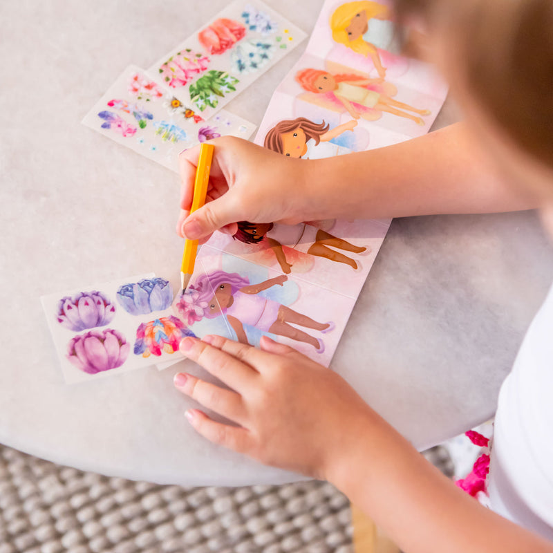 Tiger Tribe Mini Transfer Magic Flower Fairies art and craft for kids 3yrs+