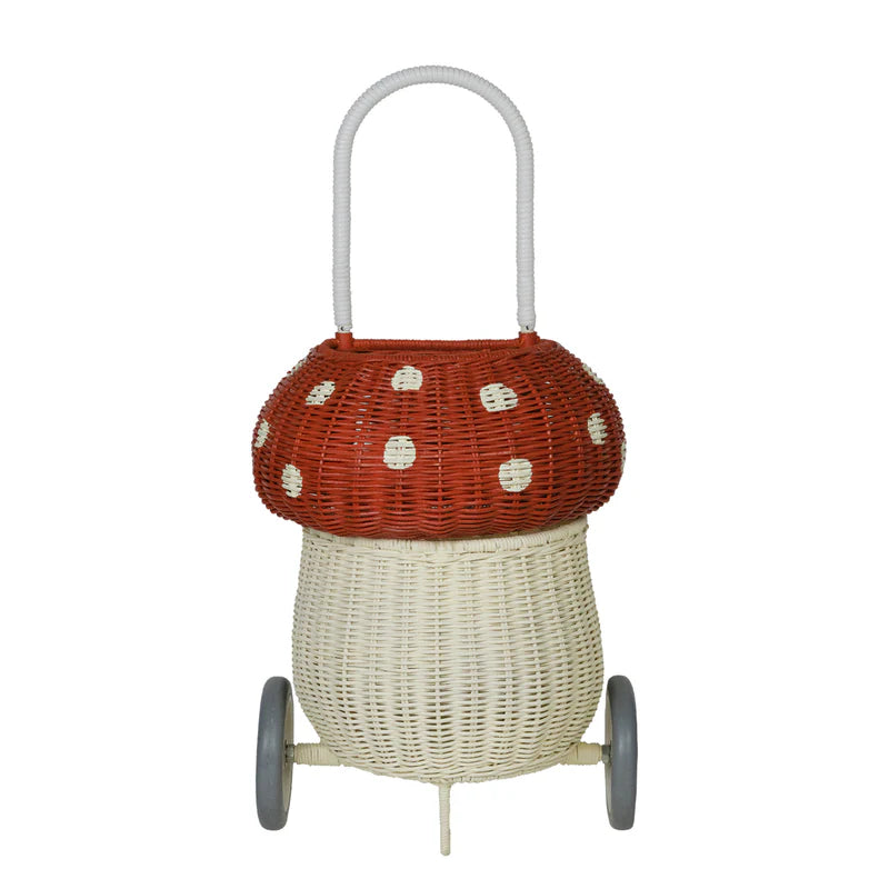 Olli Ella Rattan Mushroom Luggy Fairy Unicorn and Castle Theme 3yrs+ (Bulky Shipping)