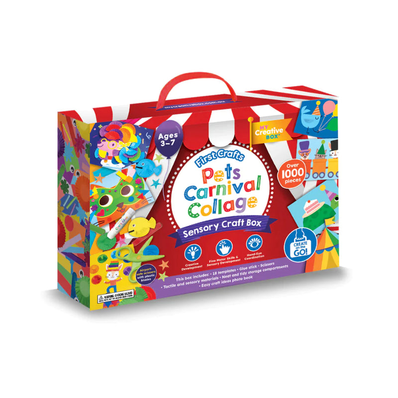 My Creative Box LARGE Pets Carnival Collage Craft Box Art and craft for kids Best Seller Gifting Idea for 3yrs+