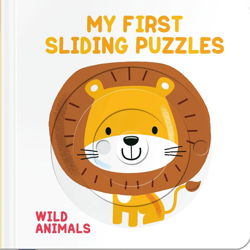 My First Sliding Puzzles Book Wild Animals (Board Book) by Yoyo Interactive Animal Puzzles for Toddlers Developing Fine Motor Skills